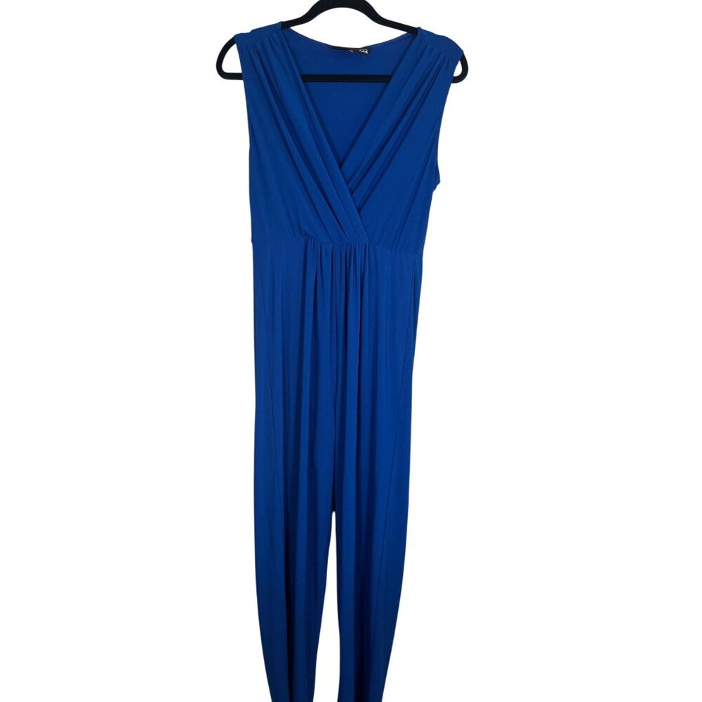 Colorful Jumpsuit S Blue Preppy Resort Coastal Nautical Summer Classic Chic 80s